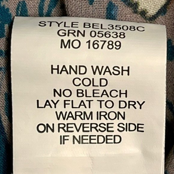 Fig and Flower 2-part Long Sleeved Smocked Top - Lavender/Navy - L - Picture 10 of 10